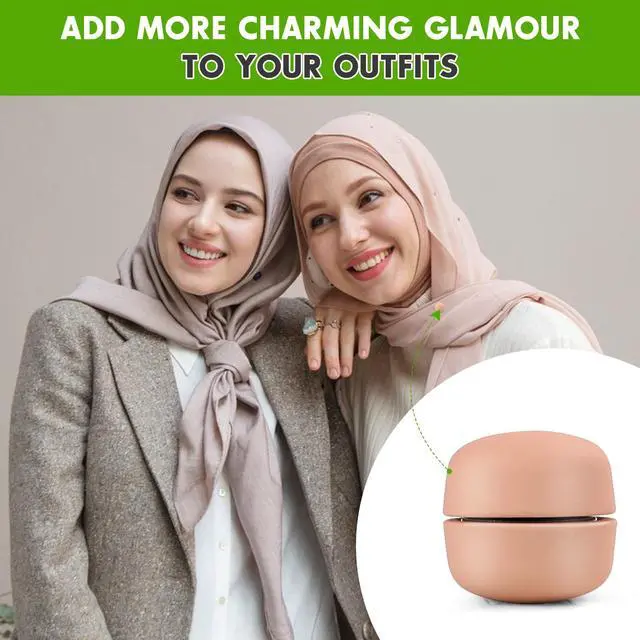 Alt view image 7 of 7 - Strong Magnetic Hijab Pins, 4 Pcs Matte Pinless Hijab Magnet Pin