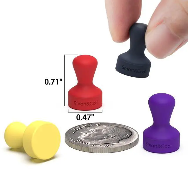 Alt view image 2 of 6 - Silicone Anti Scratch Refrigerator Magnets, 40 Pack