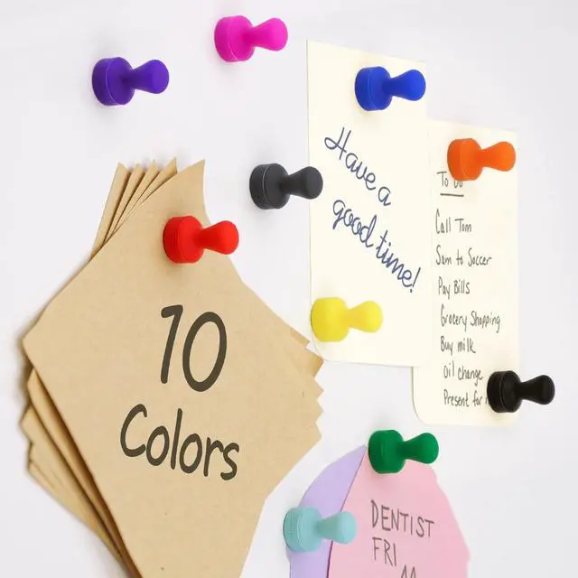 Alt view image 6 of 6 - Silicone Anti Scratch Refrigerator Magnets, 40 Pack