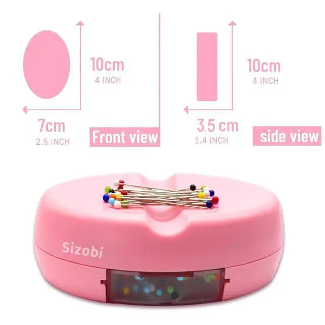 Alt view image 2 of 7 - Magnetic Pin Holder Cushions with 100 Pcs Ball Head Straight Pins