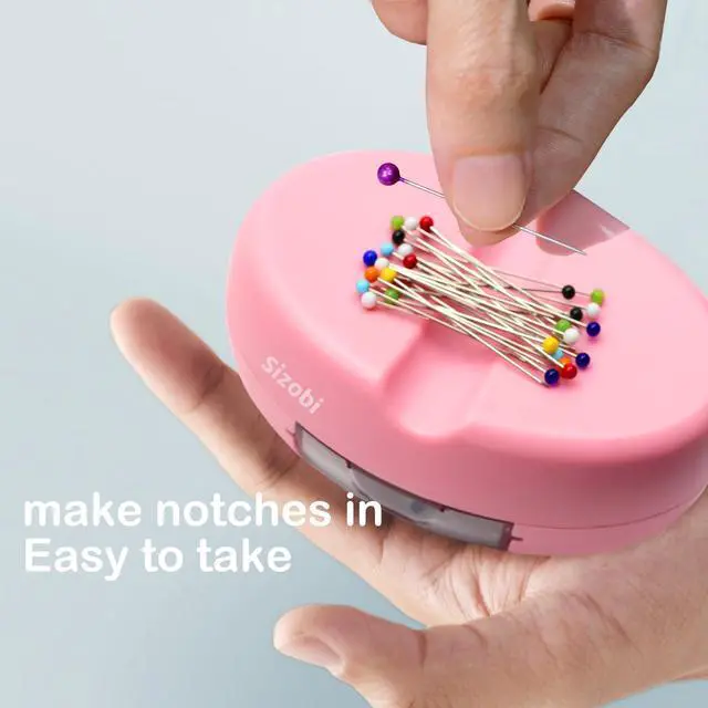 Alt view image 5 of 7 - Magnetic Pin Holder Cushions with 100 Pcs Ball Head Straight Pins
