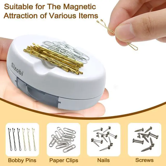 Alt view image 4 of 7 - Magnetic Pin Cushions for Sewing with 100Pcs Ball Head Straight Pins