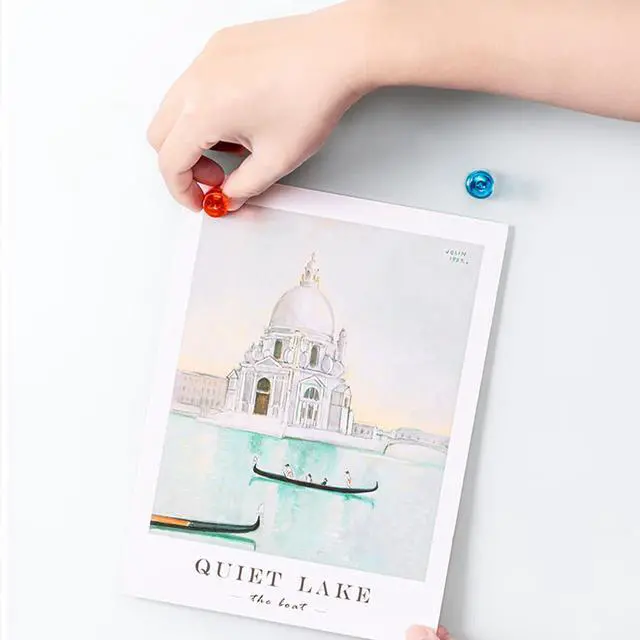 Alt view image 4 of 7 - 66PCS Fridge Magnets, 6 Assorted Color Small Push Pin Magnets for Whiteboard, Kitchen, Office, School, Fridge, Map