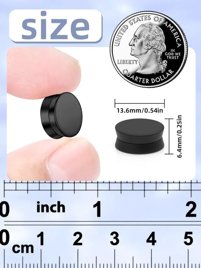 Alt view image 2 of 6 - 12 Pairs Strong Hijab Magnets, Thin Pinless Magnetic Hijab Pins for Scarf, Shirt, Veil, Dress No-Snag Matte, Multi-Use for Women