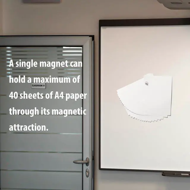 Alt view image 3 of 7 - Heavy Duty Magnetic Push Pins - Refrigerator & Whiteboard Magnets, Pack of 4