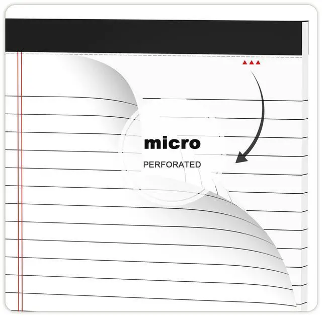 Alt view image 5 of 7 - 6pcs Small Note Pad 5x8 College Ruled Legal Pads Paper Notepads 6 Pack Study Back Writing Pads 5 x 8 Legal Pads Perforated Narrow Ruled Pads of Paper White