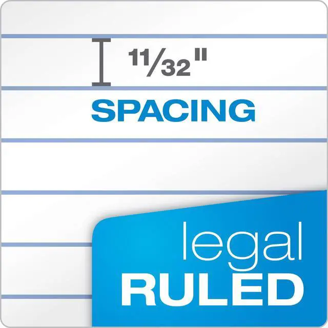 Alt view image 5 of 7 - 8.5 x 11 3/4 Legal Pads, 12 Pack, The Legal Pad Brand, Wide Ruled, White Paper, 50 Sheets Per Writing Pad, Made in the USA (7533)
