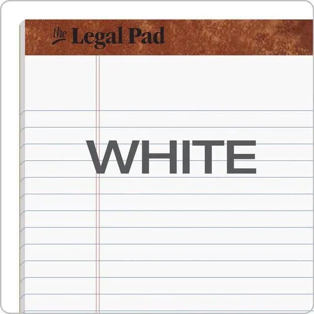 Alt view image 7 of 7 - 8.5 x 11 3/4 Legal Pads, 12 Pack, The Legal Pad Brand, Wide Ruled, White Paper, 50 Sheets Per Writing Pad, Made in the USA (7533)