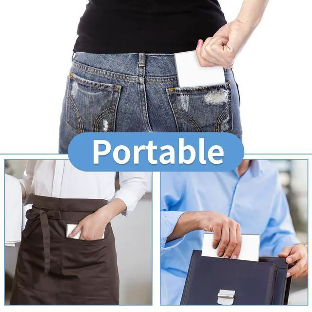 Alt view image 6 of 7 - 6 Pack Note Pads 4x6, Blank Server Notepad, Small Memo Scratch Paper