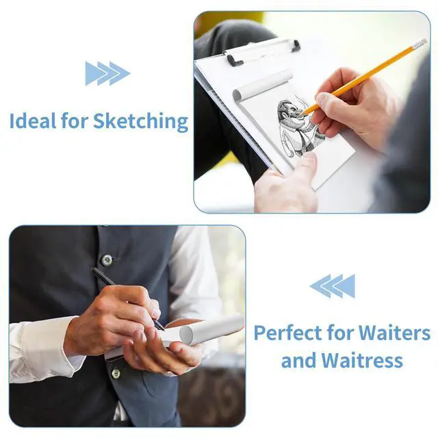 Alt view image 7 of 7 - 6 Pack Note Pads 4x6, Blank Server Notepad, Small Memo Scratch Paper