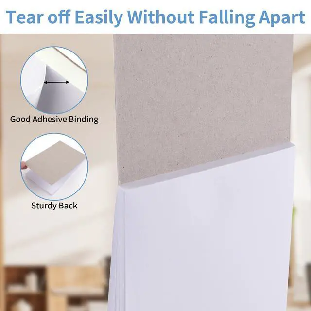 Alt view image 3 of 7 - 6 Pack Note Pads 4x6, Blank Server Notepad, Small Memo Scratch Paper