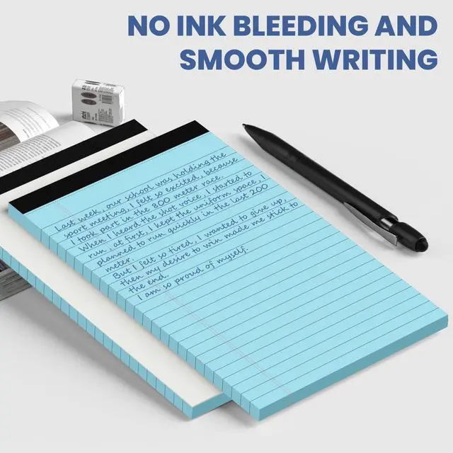 Alt view image 6 of 7 - 5pcs Note Pads, Small Legal Pad, Colored Notepads 5x8, Sturdy Back