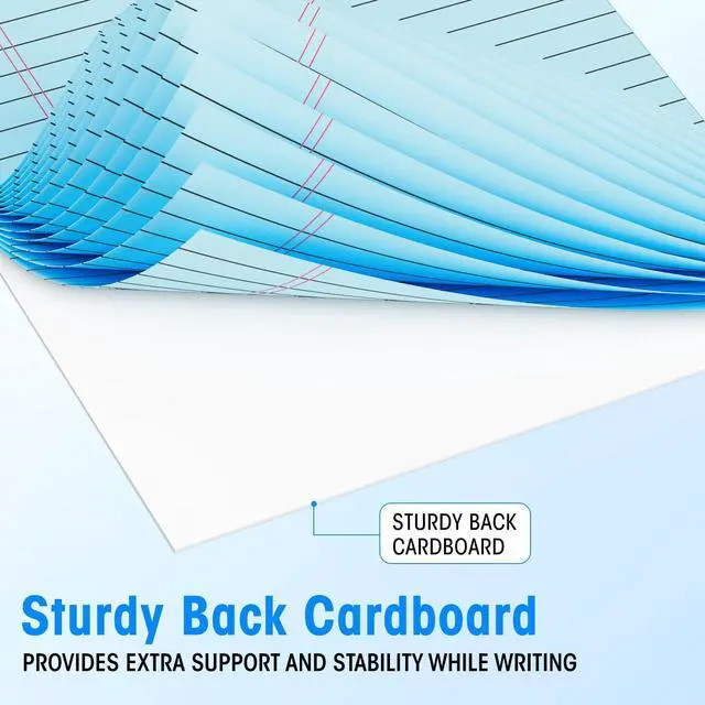 Alt view image 5 of 7 - 5pcs Legal Pads 8.5 x 11, Color Notepads 8.5 x 11 In, Perforate Wide Ruled