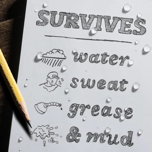 Alt view image 3 of 5 - Weatherproof Top Spiral Notebook, 3" x 5", Black Cover, Universal Pattern, 3 Pack (No. 735-3X)