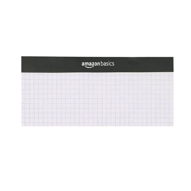 Alt view image 4 of 6 - Quad-Ruled Graph Paper Pad with Sturdy Back, Perforated, 8.5" x 11.75", White, 100 Sheets/Pad, 2-Pack