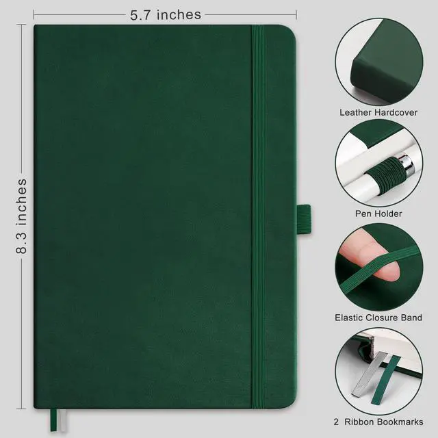 Alt view image 2 of 7 - Lined Journal Notebook, 192 Numbered Pages, A5 Size (5.7'' x 8.3'')