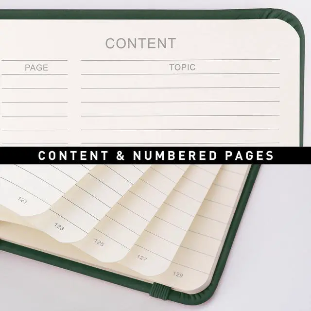 Alt view image 4 of 7 - Lined Journal Notebook, 192 Numbered Pages, A5 Size (5.7'' x 8.3'')