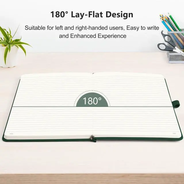 Alt view image 7 of 7 - Lined Journal Notebook, 192 Numbered Pages, A5 Size (5.7'' x 8.3'')