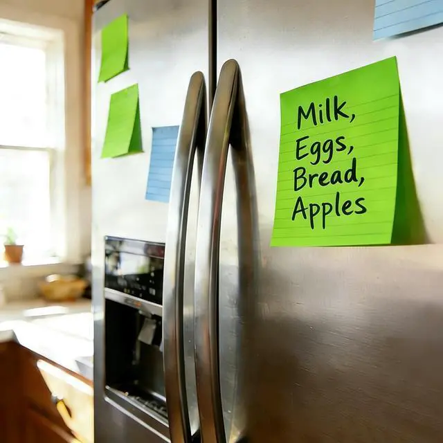Alt view image 6 of 7 - Lined Sticky Notes 4x6 in, Strong Adhesive Self Stick Note Pads