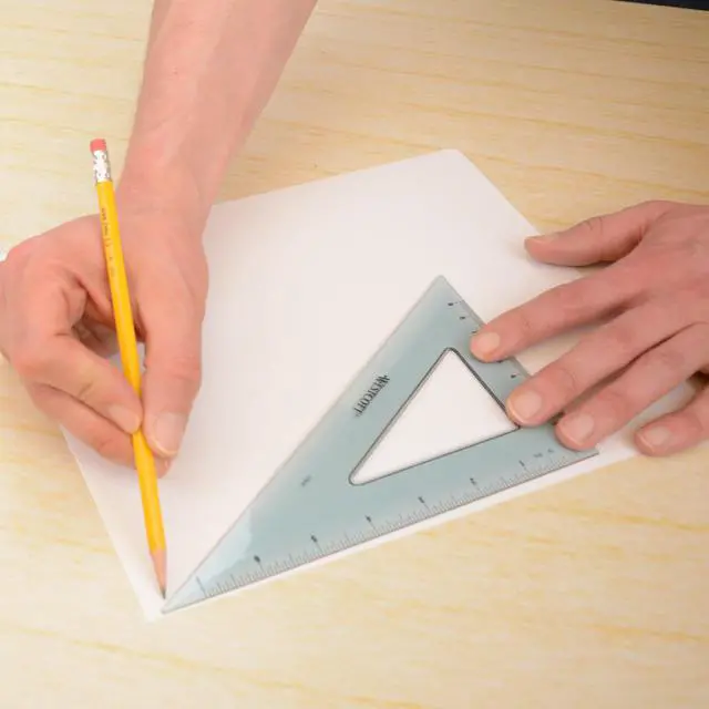 Alt view image 5 of 7 - Triangular Scale Ruler Set, 30/60- and 45/90-Degrees, Back-to-School, School Supplies, Classroom Supplies, 2-Pack