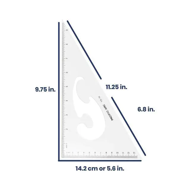 Alt view image 4 of 7 - Triangle Set 10 Inch 30/60 & 45/90