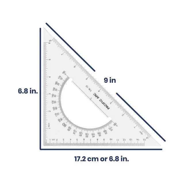 Alt view image 5 of 7 - Triangle Set 10 Inch 30/60 & 45/90