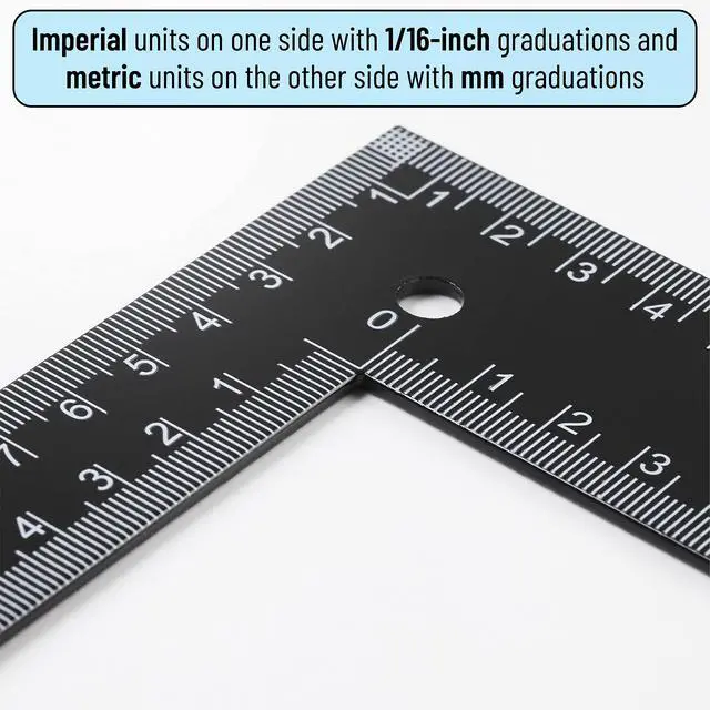 Alt view image 3 of 7 - Metal Carpenter Square, 8 x 12 Inch