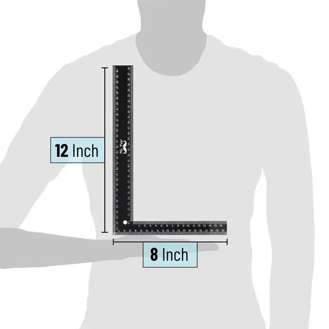 Alt view image 2 of 7 - Metal Carpenter Square, 8 x 12 Inch