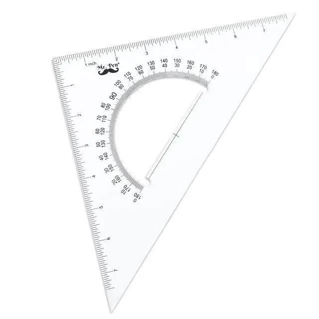 Alt view image 5 of 7 - Architectural Triangular Ruler Set with 12 Inch Triangular Scale