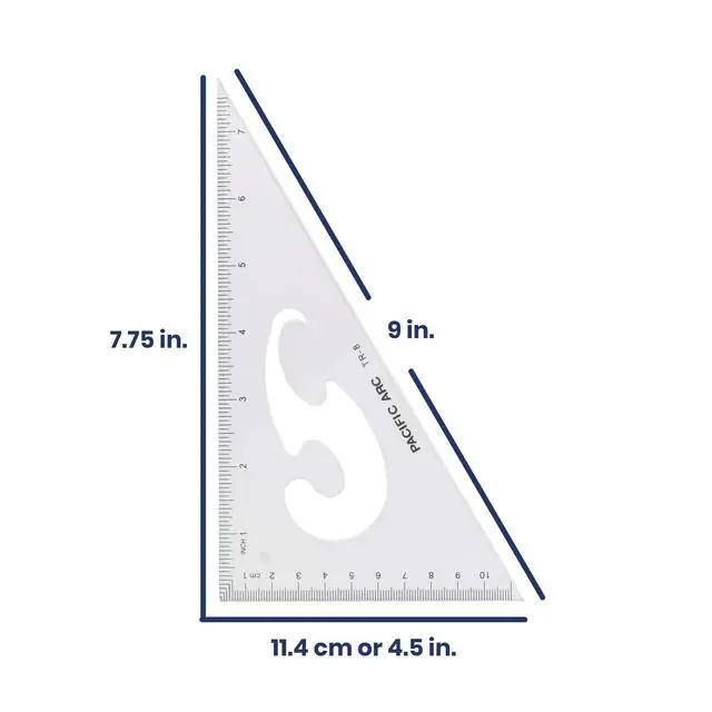 Alt view image 5 of 6 - Triangle Set 8 Inch 30/60 & 45/90