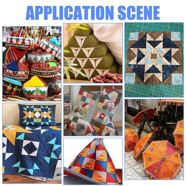 Alt view image 7 of 7 - 8 Pcs Tall Triangle Ruler for Quilting 4 6 8 10 Inch Acrylic Template Rulers Quilting Sewing Layer Cake Patchwork Supplies for Cutting Pattern DIY Craft (Clear)