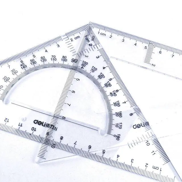 Alt view image 2 of 7 - Triangle Ruler Square Set, 30/60 and 45/90 Degrees, Set of 2