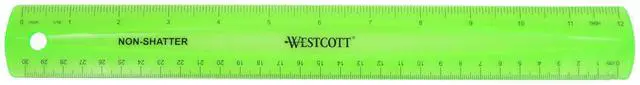 Main image of Shatterproof Ruler, 12-Inch, Green, 16012