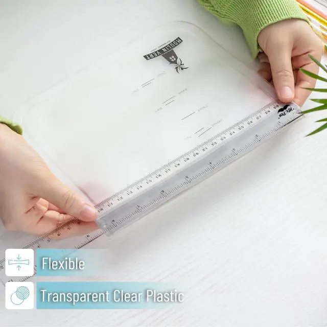 Alt view image 3 of 6 - Plastic Rulers, 12 Inch, 3 Pack, Easy-to-Read Markings