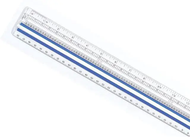Alt view image 4 of 6 - Data Processing Magnifying Ruler, 2X Magnification, 1/16-Inch & Tenths Scales, Back-to-School, School Supplies, Classroom Supplies, 12-Inch