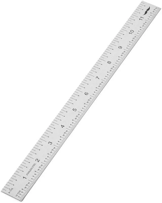 Main image of Machinist Ruler, 12 Inch, Stainless Steel Imperial