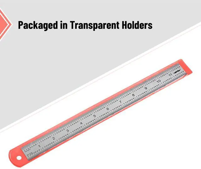Alt view image 4 of 7 - Machinist Ruler, 12 Inch, Stainless Steel Imperial