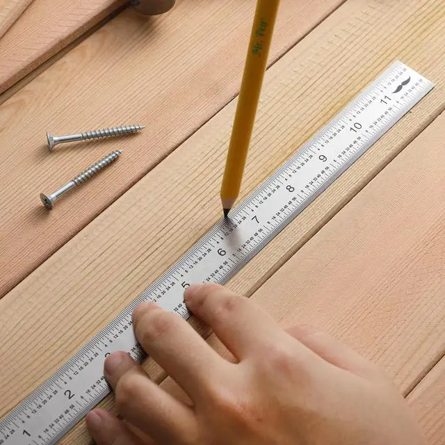 Alt view image 7 of 7 - Machinist Ruler, 12 Inch, Stainless Steel Imperial