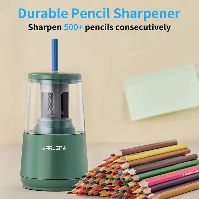 Alt view image 6 of 7 - Electric Pencil Sharpener, Heavy Duty Helical Blade, Auto Stop