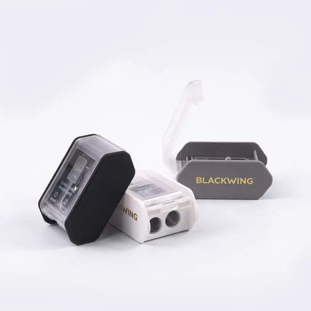 Alt view image 2 of 6 - Two-Step Long Point Pencil Sharpener, German Steel, Grey