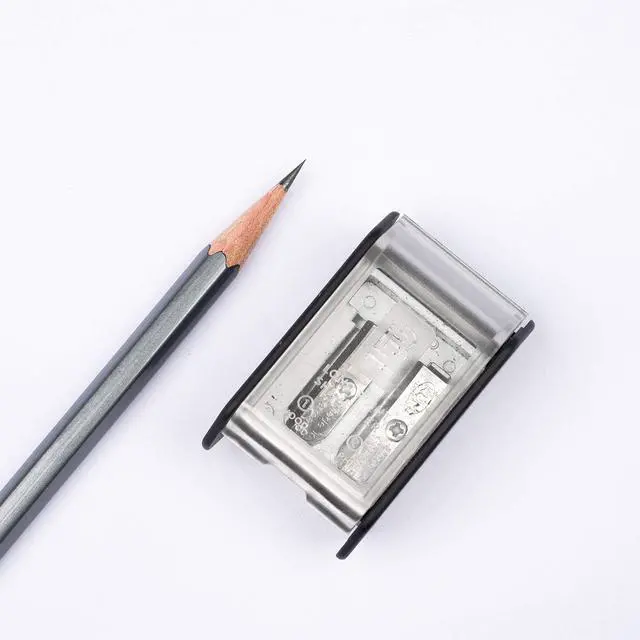 Alt view image 4 of 6 - Two-Step Long Point Pencil Sharpener, German Steel, Grey