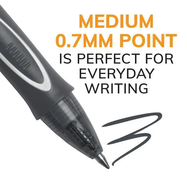 Alt view image 3 of 7 - Gelocity Quick Dry Black Gel Pens, Medium Point, 0.7 mm, 12-Count