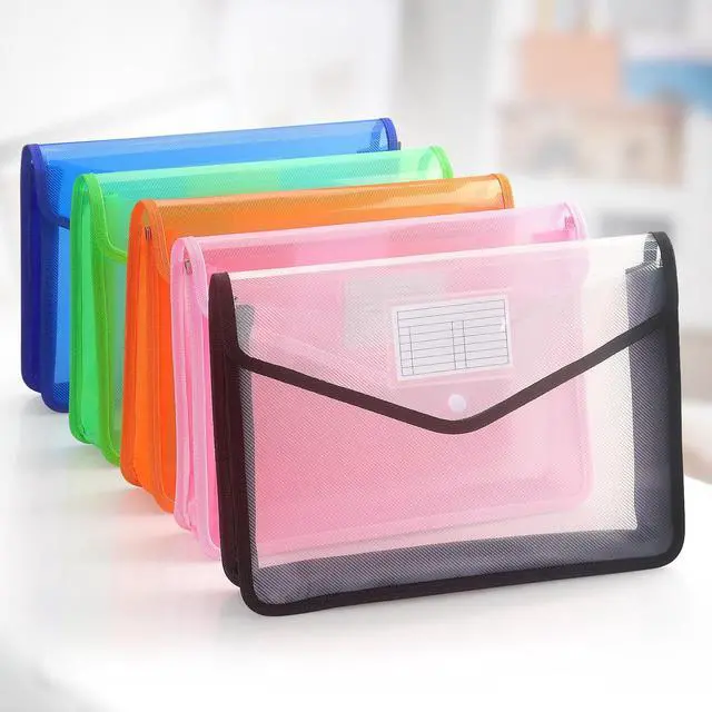Alt view image 7 of 7 - Plastic Expanding File Folder, Fit Letter/A4 Size, Black, 1 Pack