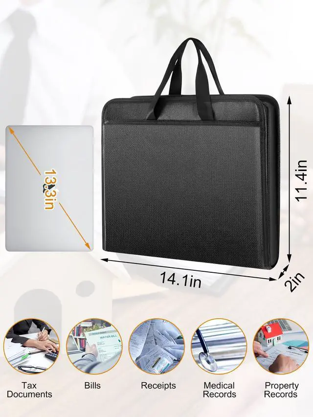 Alt view image 5 of 7 - Important Document Organizer Folio Accordion File Organizer