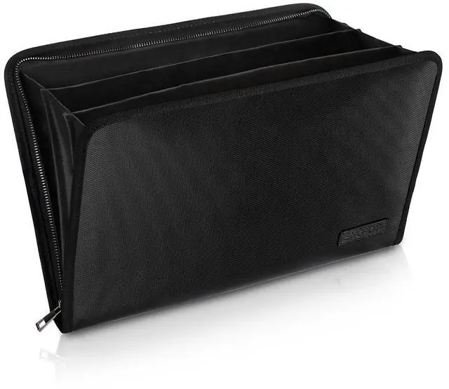 Main image of Fireproof Expanding File Folder, 3 Pockets Document Organizer Bag