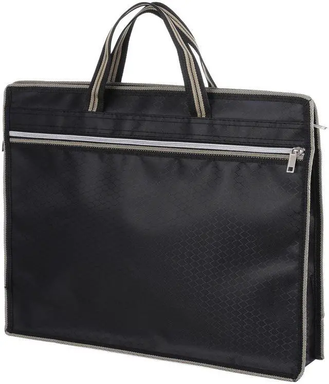 Main image of File Tote Bag Pouch, Oxford Zippered Document Bag with Handle, Lightweight Waterproof Oxford Document Storage Bags for Carrying Paper Files Books Filing Folder