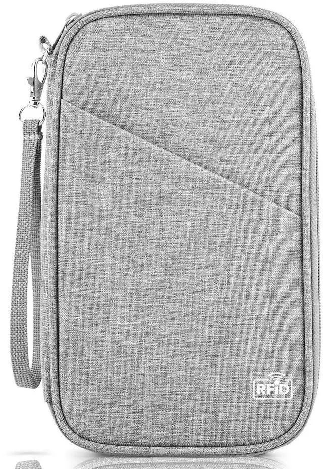 Main image of Passport Holder Family, Women Rfid Blocking Passport Wallet, Travel Document Organizer for Premium Wallets, Waterproof Passport Holders Bag for Women & Men Traveling, Credit Cards Case