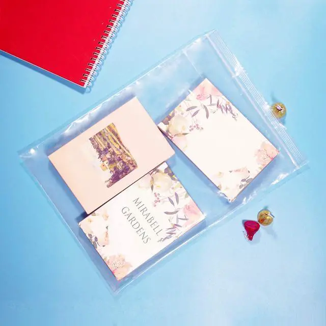 Alt view image 4 of 5 - 100 Count - 9" x 12" Zip Bags - Clear Reclosable Zip Plastic Poly Bags with Resealable Lock Seal Zipper for Art Prints, A4, Letter Sized Documents, Clothing