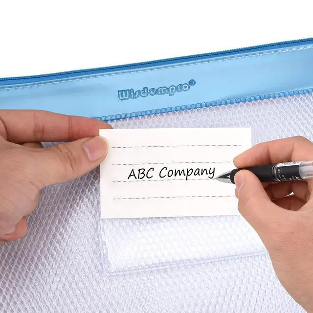 Alt view image 6 of 7 - Zipper Pouch, 4 Pack Waterproof Mesh File Bag, Document Organizer