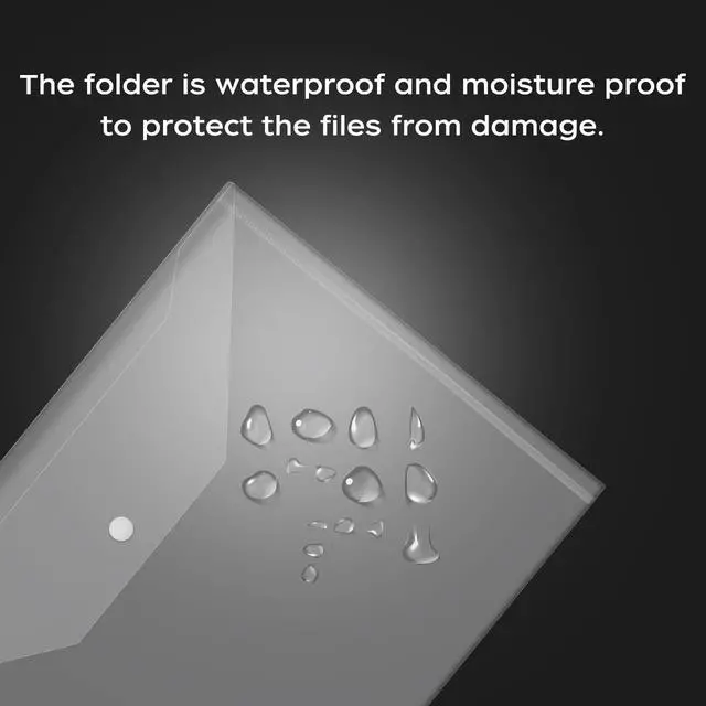 Alt view image 5 of 7 - 30 Pack Clear Document Folders Plastic Envelopes, US Letter/A4 Size